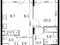 2-комнатная квартира 44,3 кв.м - ЖК "1-й Саларьевский". Фото 1.