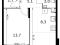 2-комнатная квартира 48,1 кв.м - ЖК "1-й Саларьевский". Фото 1.
