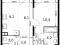 2-комнатная квартира 45 кв.м - ЖК "1-й Саларьевский". Фото 1.