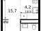 1-комнатная квартира 26,3 кв.м - ЖК "1-й Саларьевский". Фото 1.