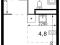 1-комнатная квартира 25,9 кв.м - ЖК "1-й Саларьевский". Фото 1.