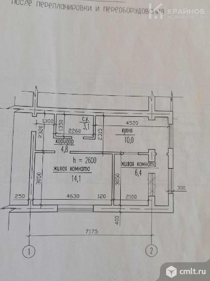 2-комнатная квартира 40,4 кв.м. Фото 12.