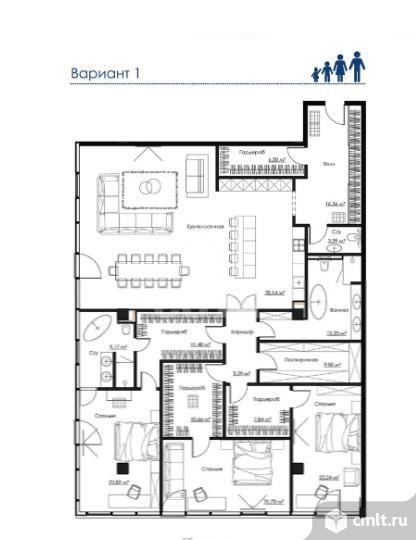 5-комнатная квартира 234,5 кв.м. Фото 1.
