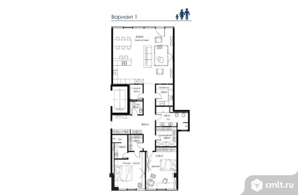 3-комнатная квартира 167,3 кв.м. Фото 1.