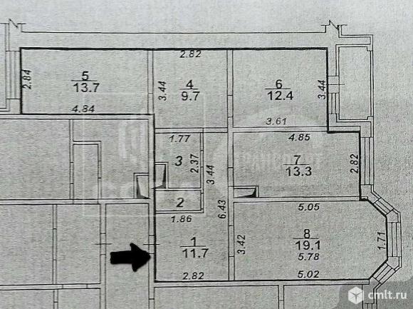 3-комнатная квартира 85,1 кв.м. Фото 15.