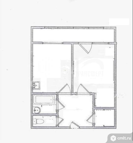 1-комнатная квартира 32,9 кв.м. Фото 9.