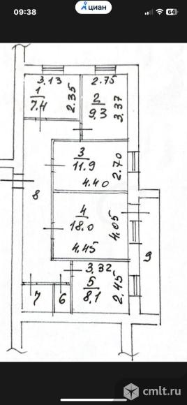4-комнатная квартира 74,4 кв.м. Фото 17.