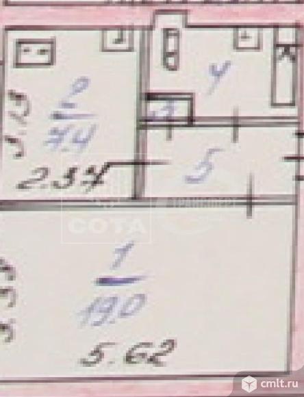 1-комнатная квартира 35,3 кв.м. Фото 17.