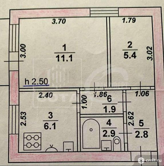 2-комнатная квартира 30,2 кв.м. Фото 15.