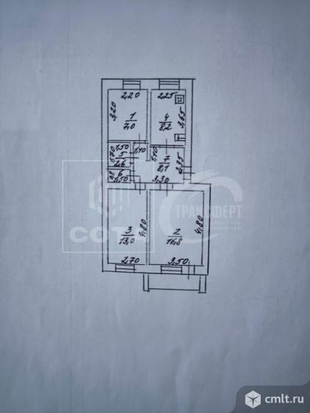 3-комнатная квартира 56,9 кв.м. Фото 15.