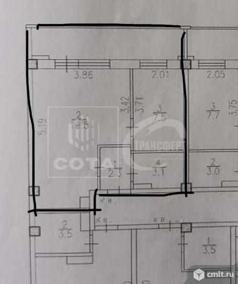 2-комнатная квартира 32,4 кв.м. Фото 15.