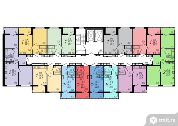 1-комнатная квартира 20,6 кв.м. Фото 1.