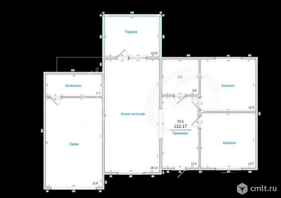 Коттедж 112,2 кв.м. Фото 6.