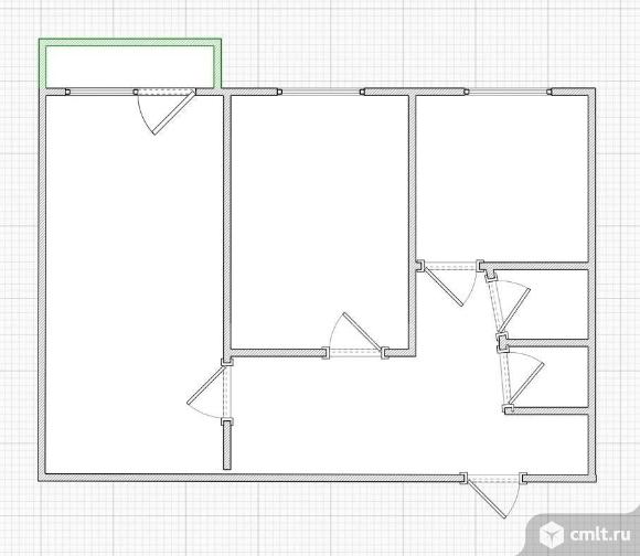 2-комнатная квартира 43,4 кв.м. Фото 14.
