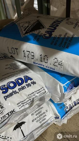 Натр едкий (сода каустическая), меш. 25 кг гранула, ГОСТ, Россия. Фото 1.