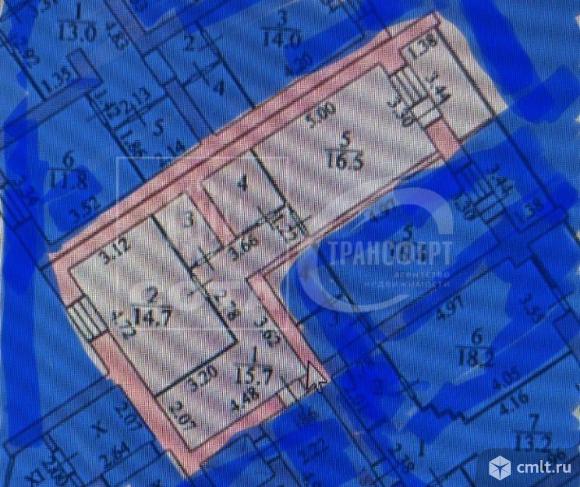 1-комнатная квартира 50,34 кв.м. Фото 11.