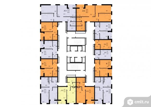 2-комнатная квартира 57 кв.м. Фото 1.