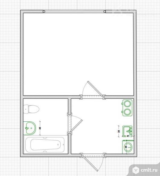 1-комнатная квартира 18 кв.м. Фото 1.