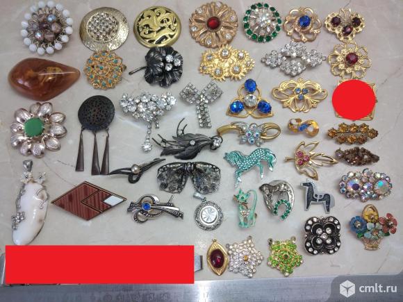 Броши, кулоны. Винтаж. времён СССР. ЧССР.. Фото 1.