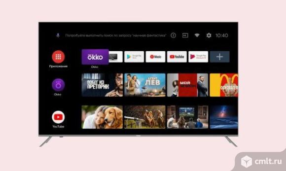 43"(109 см) Smart-телевизор с голосовым управление. Фото 1.