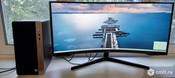 Монитор ж/к 34" Монитор Samsung Odyssey G5 C34G55TWWI. Фото 1.