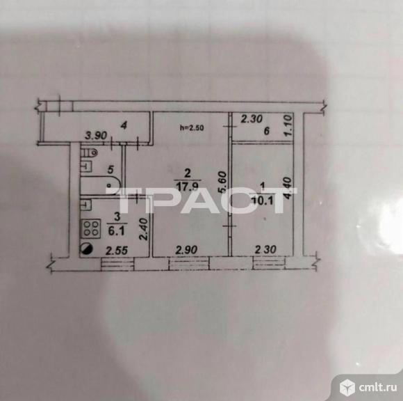 2-комнатная квартира 43,5 кв.м. Фото 13.