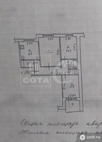 3-комнатная квартира 65,7 кв.м. Фото 15.