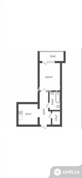 1-комнатная квартира 29,1 кв.м. Фото 8.