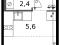 1-комнатная квартира 20,7 кв.м. Фото 2.