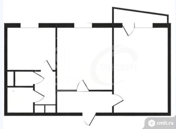 2-комнатная квартира 53 кв.м. Фото 15.