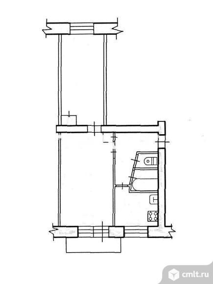 2-комнатная квартира 45,6 кв.м. Фото 5.