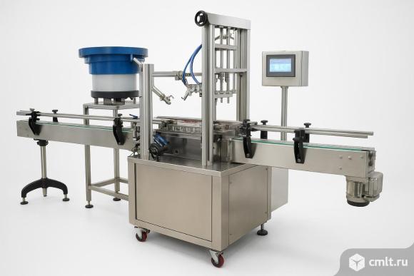 Линейная автоматическая укупорочная машина AS-JYXGJ-01. Фото 1.