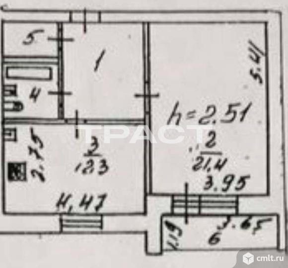 1-комнатная квартира 46,8 кв.м. Фото 8.