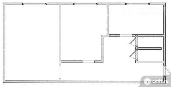 2-комнатная квартира 46,1 кв.м. Фото 1.