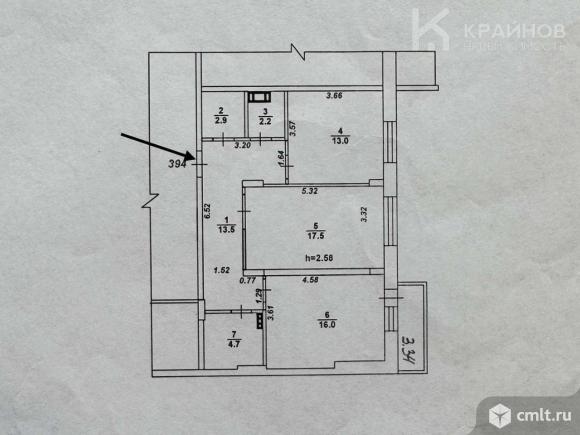 2-комнатная квартира 72 кв.м. Фото 1.