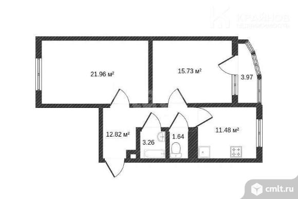 2-комнатная квартира 68,3 кв.м. Фото 1.