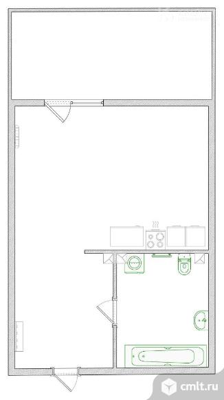1-комнатная квартира 20 кв.м. Фото 1.