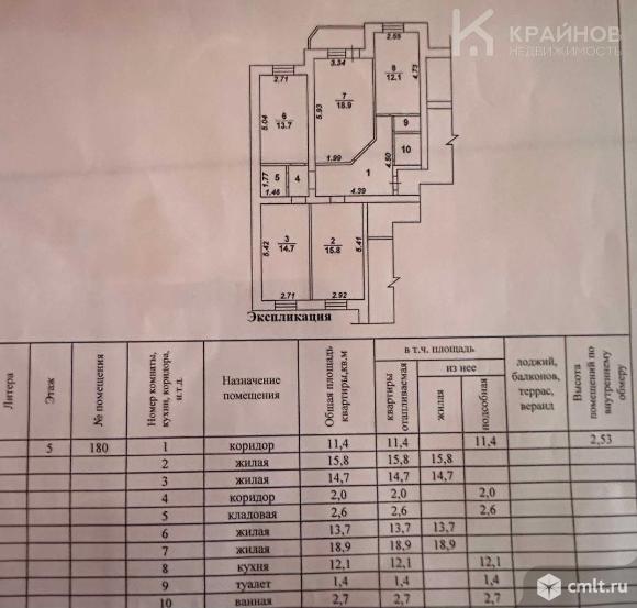 4-комнатная квартира 95,3 кв.м. Фото 1.