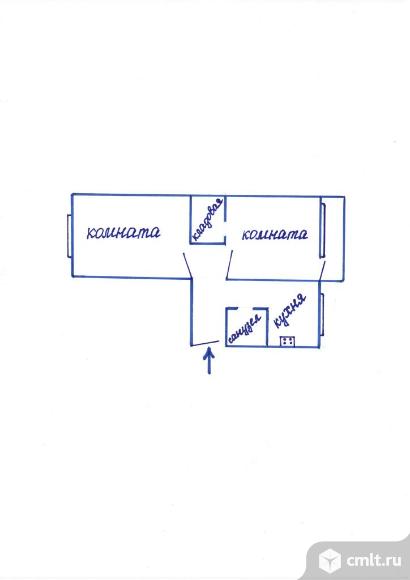 2-комнатная квартира 46,1 кв.м. Фото 13.