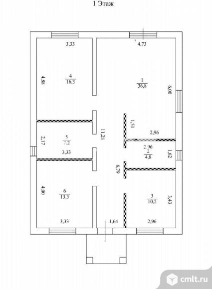Дом 100 кв.м. Фото 12.