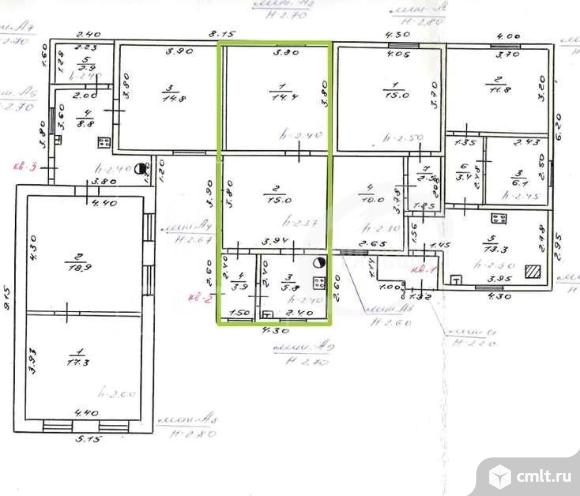 Часть дома 39,1 кв.м. Фото 14.
