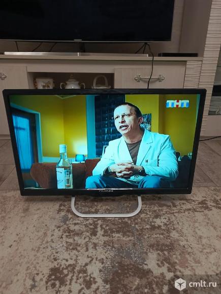 24" Телевизор POLARLINE 24PL12TC HD, черный. Фото 1.