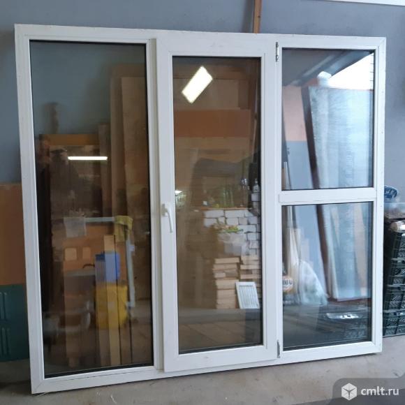 Окно пластиковое б/у высота 1650мм, ширина 1940мм. Фото 2.