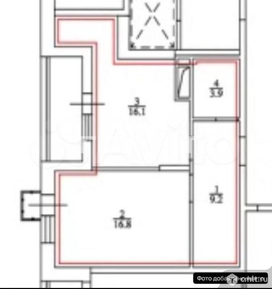 1-комнатная квартира 46 кв.м. Фото 13.