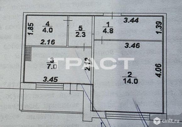 1-комнатная квартира 32,1 кв.м. Фото 14.