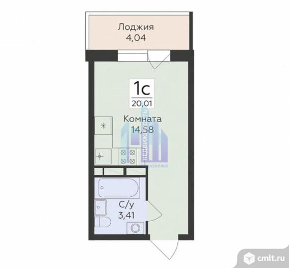1-комнатная квартира 20 кв.м. Фото 1.