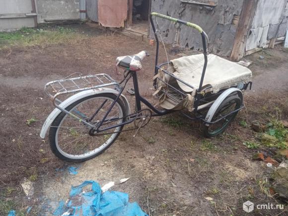 Велосипед-рикша трехколесный взрослый грузовой, б/у. Фото 1.