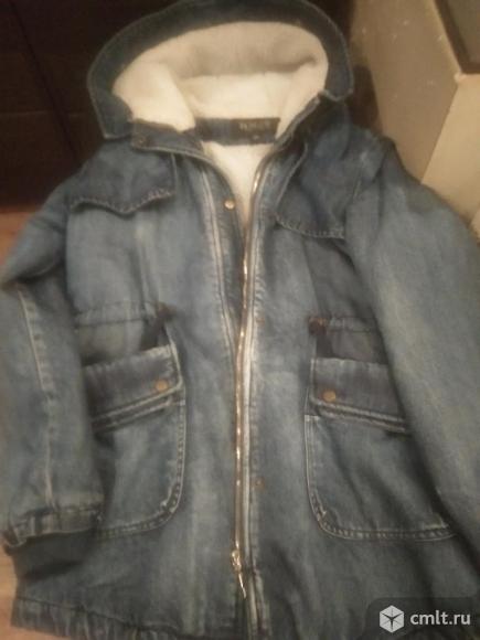 Джинсовая куртка на меху. Фото 1.
