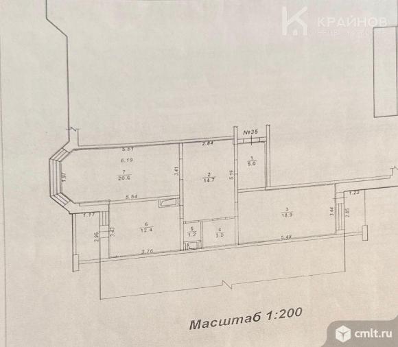 2-комнатная квартира 75,8 кв.м. Фото 1.
