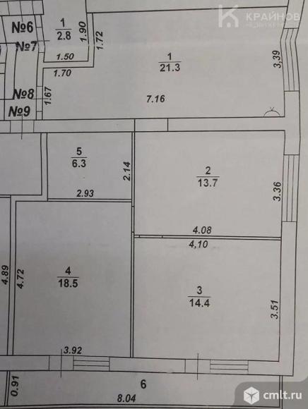3-комнатная квартира 74,2 кв.м. Фото 1.